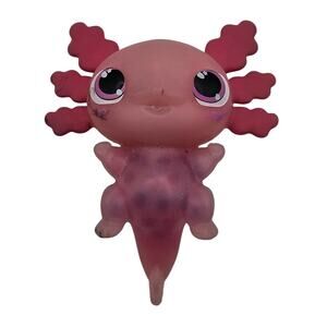 Animagic Let's Glo Axolotl Figure (Floats & Glow's in Water Pink)